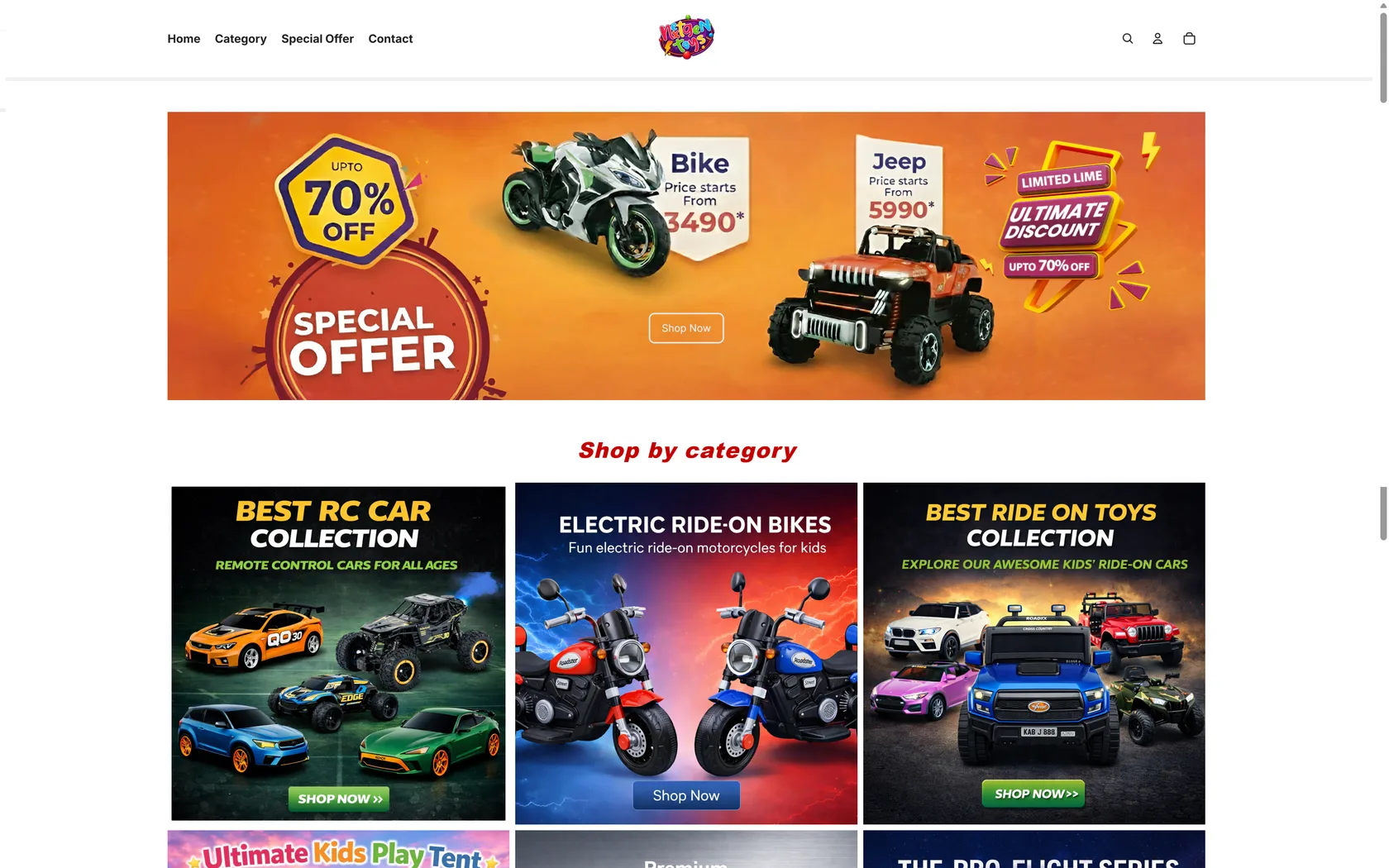 NextGen Toys storefront screenshot